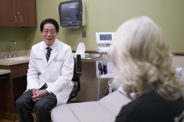 Dr. Yeh Talking to Patient