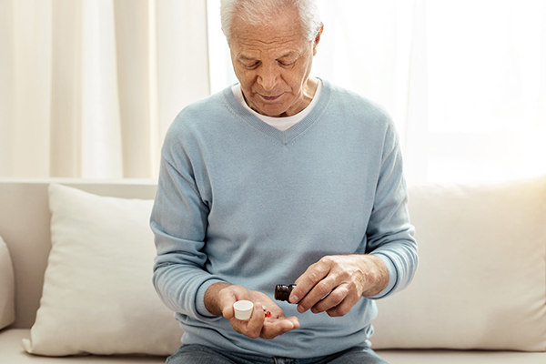 Man Taking Medication Man Taking Medication