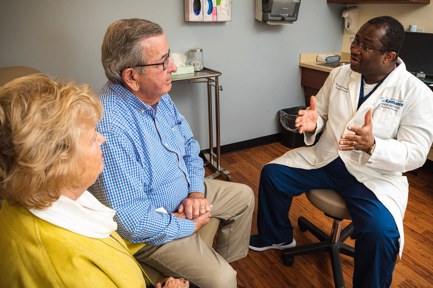 Dr. Oyasiji and patients