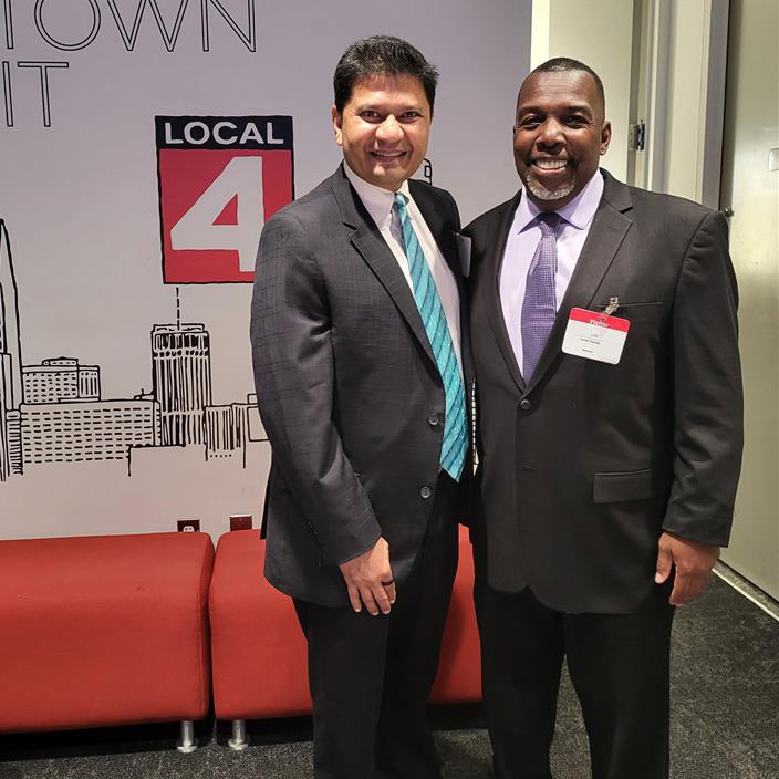 Nitin Vaishampayan, M.D., and Terrell Thomas