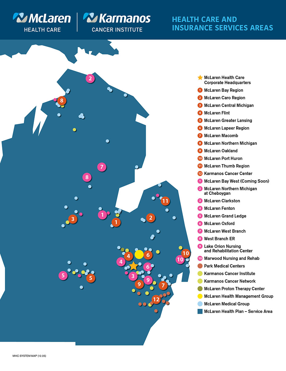 McLaren Health Care Service Area